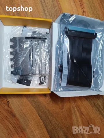 НОВ Брекет за вертикален монтаж на GPU EZDIY-FAB с високоскоростен PCIE 4.0 райзер кабел, снимка 8 - Кабели и адаптери - 50501558