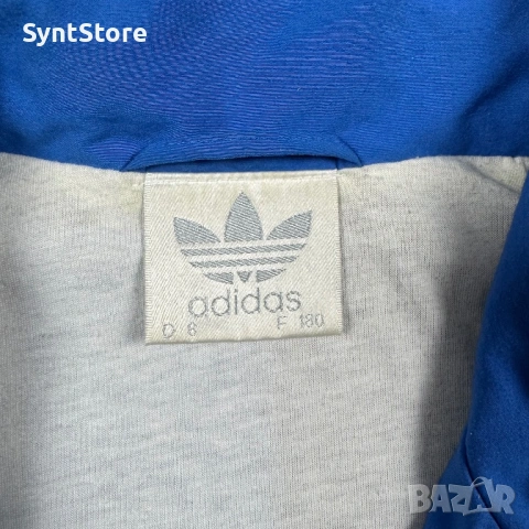 Рядко Винтидж Яке Adidas (80s/90s) – Геометричен Модел | Размер M/L (D6), снимка 4 - Спортни дрехи, екипи - 53513455
