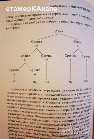  Езиковият инстинкт  	Автор: Стивън Пинкър, снимка 6 - Специализирана литература - 46118379