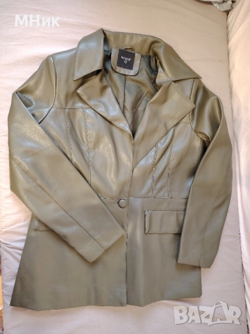 Дамско сако, еко кожа, снимка 3 - Якета - 51514133