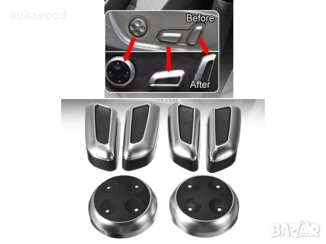 Капачета (копчета) на бутон за седалка Audi Q5 8R, снимка 7 - Части - 45510258