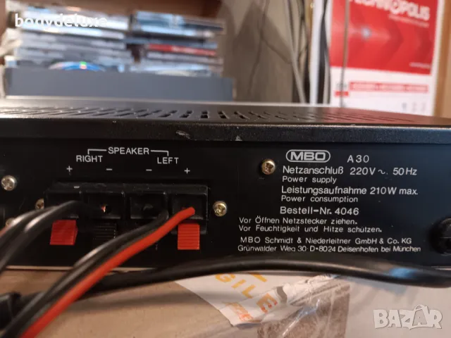 MBO amplifier A30 & Siemens RC666 усилвател + дек, снимка 2 - Аудиосистеми - 48162688