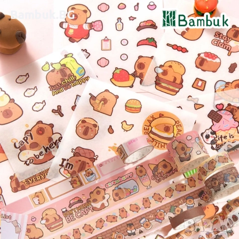 Подаръчен творчески комплект ”Kapibara Buddy“, снимка 3 - Ученически пособия, канцеларски материали - 52631463