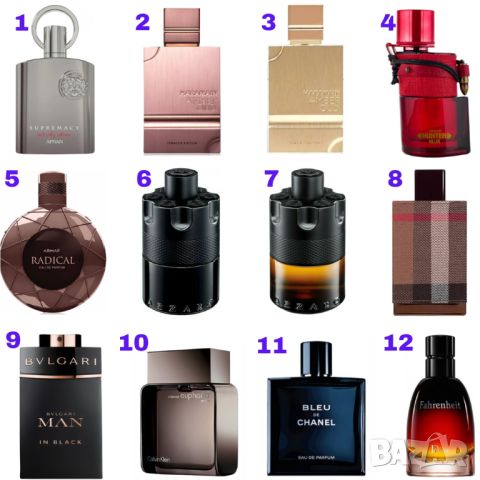 Отливки от оригинални мъжки парфюми (3мл/5мл/10мл), снимка 1 - Мъжки парфюми - 44044420