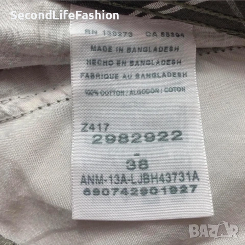 LEE Dungarees мъжки къси панталони размер 38 XXL каре, снимка 7 - Къси панталони - 54173135