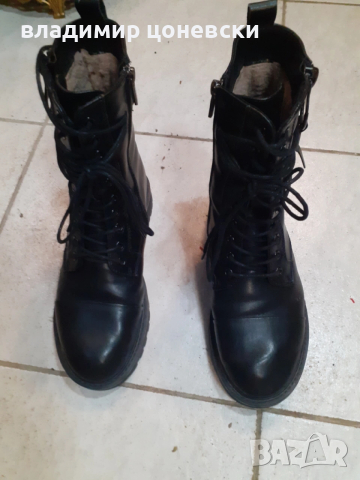Дамски зимни ботуши,боти от естествена кожа,с вата,размер 40, снимка 2 - Маратонки - 53604108