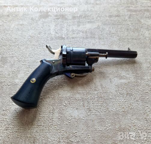 Револвер, пистолет от 1870-80, Оръжие от Белгия, подарък за мъж, снимка 2 - Антикварни и старинни предмети - 45905383