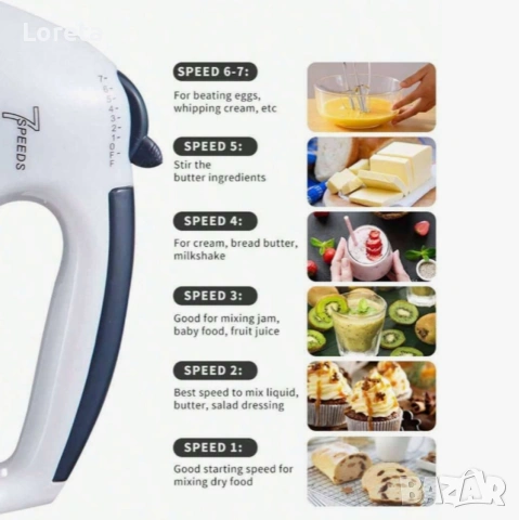 Планетарен миксер с метална купа SCARLETT SHM-133B, снимка 3 - Миксери - 53217676