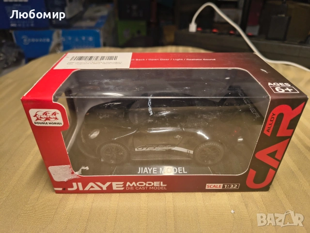 1:32 Porsche 911 GT3 RS Метална кола с дърпаща се задна част – 4 отварящи се врати със звук  , снимка 2 - Колекции - 54145159