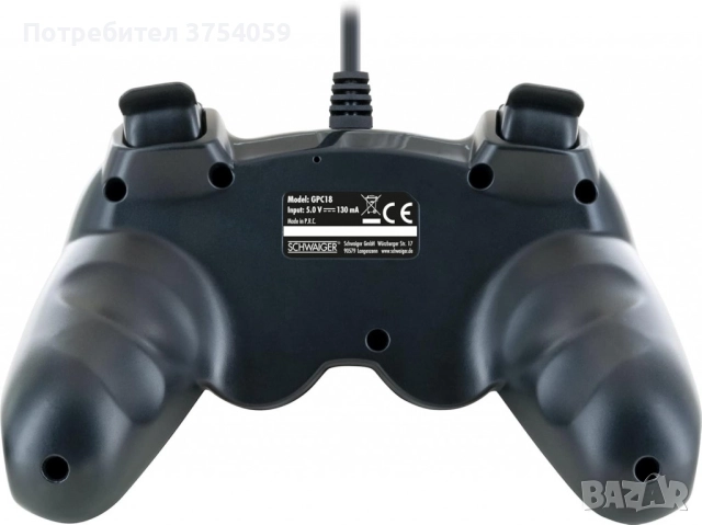 Универсален гейминг контролер Schwaiger GPC18, снимка 2 - Аксесоари - 52363454