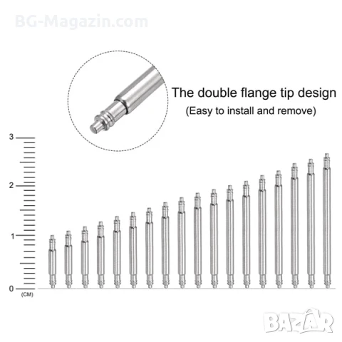 Комплект от 270 стоманени патенти за часовници смяна на верижки каишки инструмент за часовникари, снимка 6 - Други инструменти - 50973859