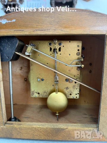 Каминен часовник Junghans №7978 , снимка 6 - Антикварни и старинни предмети - 53873051