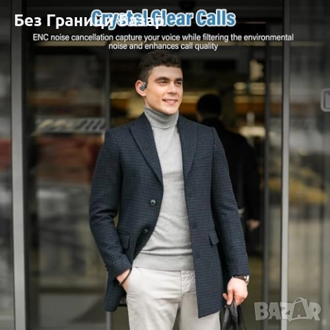 Нови Open Ear Bluetooth 5.4 Слушалки IPX7 Водоустойчиви 58 часа Батерия Кутия за зареждане, снимка 7 - Bluetooth слушалки - 52669739