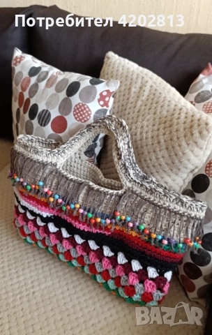 Ръчна изработка ранички и чанти , плетени на една кука , снимка 10 - Чанти - 51585090