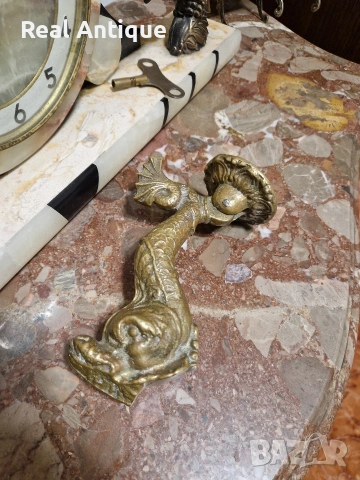 Стара находка рядко антикварно бронзово чукало за врата , снимка 11 - Антикварни и старинни предмети - 54242939