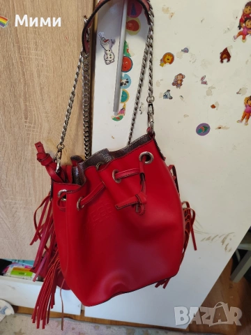 дамска червена чанта 