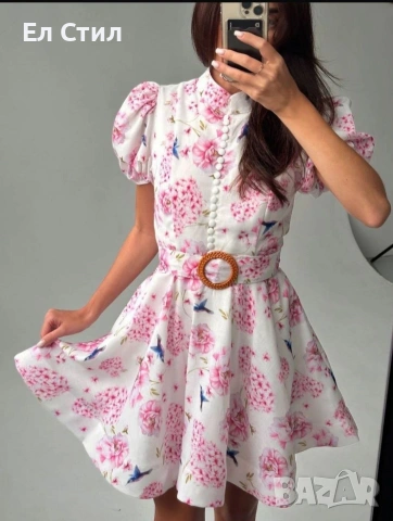 ✨🔥🔥🔥 👍 ✨𝗣𝗿𝗶𝗰e :31 € НА ЕДРО ✨𝗦ı𝘇𝗲: S MM L XL 📌5 бр, снимка 5 - Рокли - 53759898