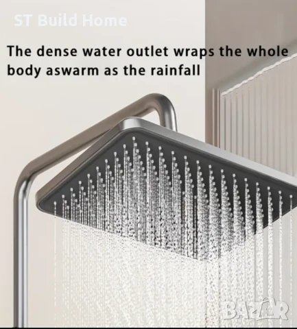 ЛУКСОЗЕН ДУШ КОМПЛЕКТ 4 в 1 С ПИАНО ОСВЕТЛЕНИЕ | Цифров контрол, снимка 5 - Душове - 51075273