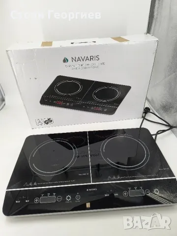 Чисто нов двоен индукционен котлон NAVARIS 3500w, снимка 2 - Котлони - 48355552