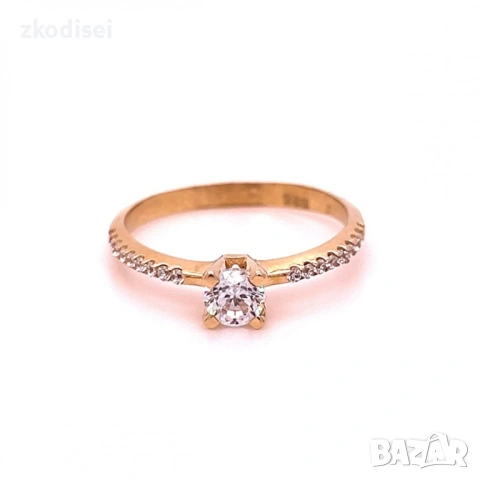 Златен дамски пръстен 1,72гр. размер:53 14кр. проба:585 модел:34546-1