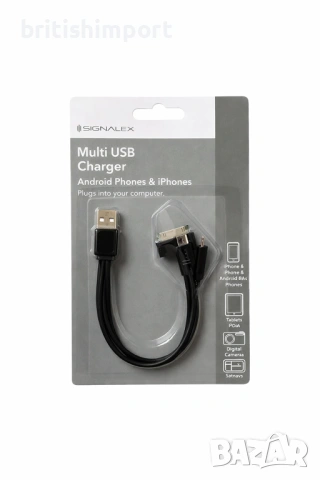 Кабел за зареждане на телефон от компютър, универсално зарядно