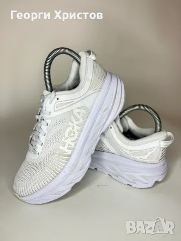 Hoka One One Bondi 7 Triple White Дамски Маратонки, снимка 3 - Маратонки - 48059502