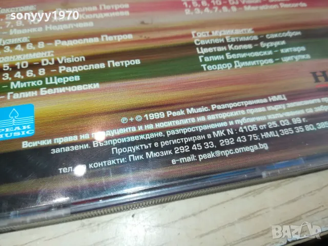 ЕМЕЛ-ЕМИ СТАМБОЛОВА-ОРИГИНАЛЕН ДИСК-1999 PEAK MUSIC 2204251719, снимка 12 - CD дискове - 49991701
