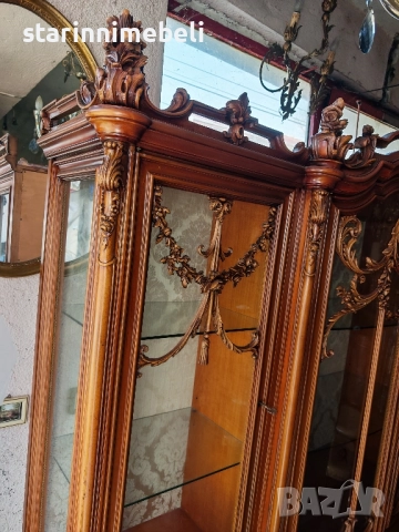 Луксозна антикварна витрина , снимка 3 - Секции и витрини - 52531999