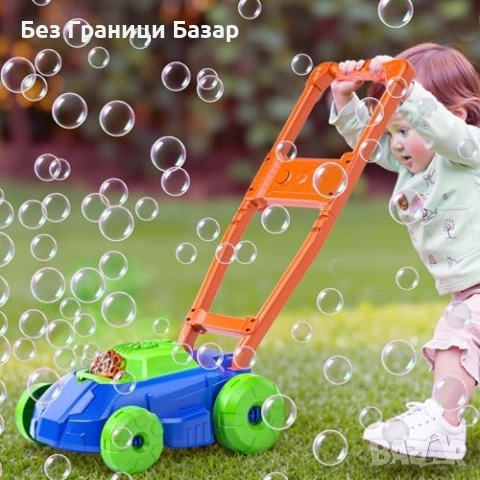 Нова Автоматична машина за сапунени балони мехурчета детска косачка синя играчка дете, снимка 7 - Други - 54225706