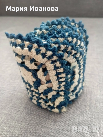 плетена дантела на една кука; на лента, снимка 10 - Декорация за дома - 53913621