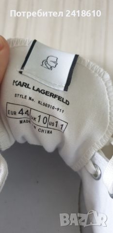 Karl Lagerfeld Mens Size 44/28см UK 10 US 11 НОВО! ОРИГИНАЛ! Мъжки Кецове!, снимка 12 - Кецове - 45655524