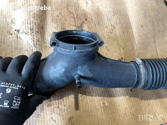 Въздуховод 7L5129760 Дебитомер 0281002435 Porsche Cayenne S 4.5 2005г 9PA, снимка 4 - Части - 51937999