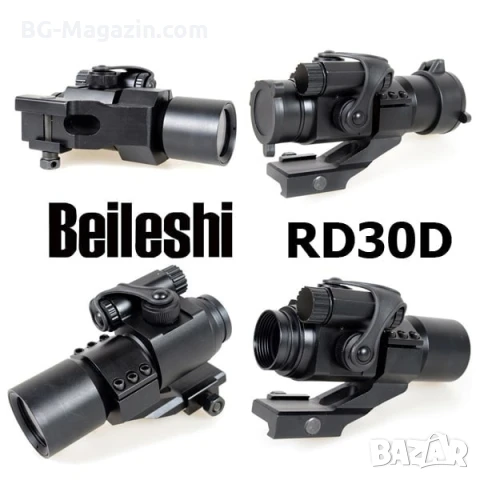 Тактически бързомер Beileshi RD30D прицел мерник за въздушна пушка лов еърсофт бързомерец прицел, снимка 3 - Оборудване и аксесоари за оръжия - 51051423