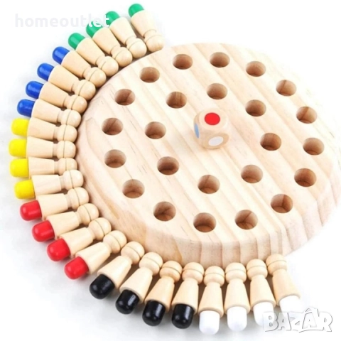 ПРОМОЦИЯ Дървена детска игра за памет WEARXI MEMORY CHESS (X00166XL1F), снимка 4 - Образователни игри - 52836502