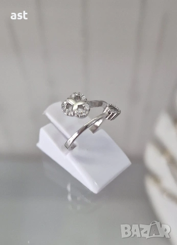 Сребърен пръстен за кутре, снимка 4 - Пръстени - 53944420