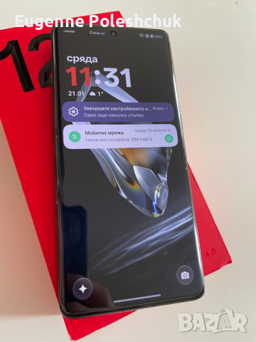 Oneplus 12. RAM 16 GB / 512 Перфектен Като Нов e-sim