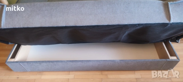 Разтегателен диван с ракла, снимка 3 - Дивани и мека мебел - 54092325