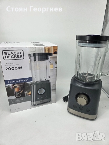 Чисто нов Блендер Black & Decker BXJB2000E, 1.8 л, 2000 W, Черен, снимка 2 - Блендери - 52796994