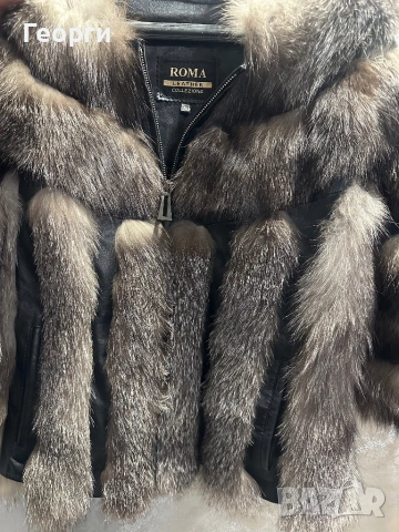 Палто, естествен косъм в л и хл , снимка 3 - Палта, манта - 53803374