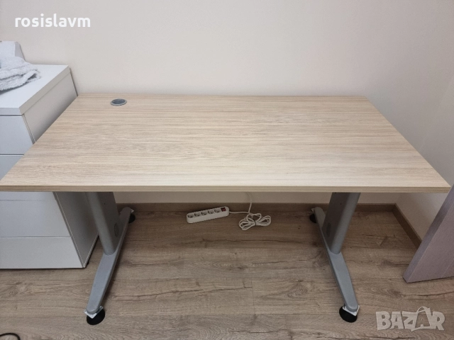 Геймърско/Офис бюро 135 х 70 дъб бук, снимка 3 - Бюра - 52355921