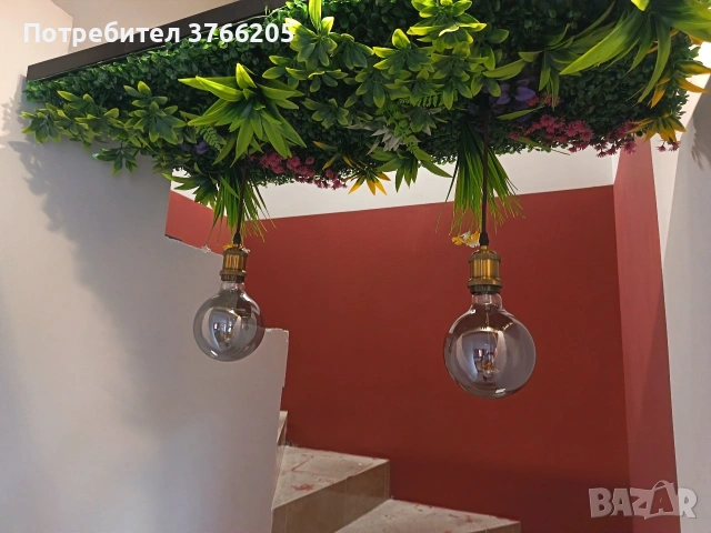 Дизайнерска лампа, снимка 10 - Лампи за таван - 53926433