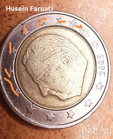 2 евро Белгия 