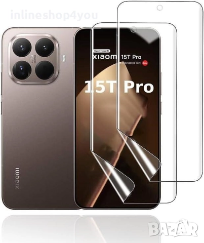 5D Hydrogel / Хидрогел Протектор за дисплей / гръб за Xiaomi 15T / Pro, снимка 3 - Фолия, протектори - 52238342