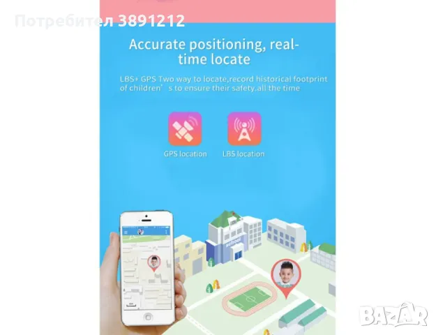 Водоустойчив детски 2G смарт часовник с вградена камера , снимка 3 - Детски - 47012925
