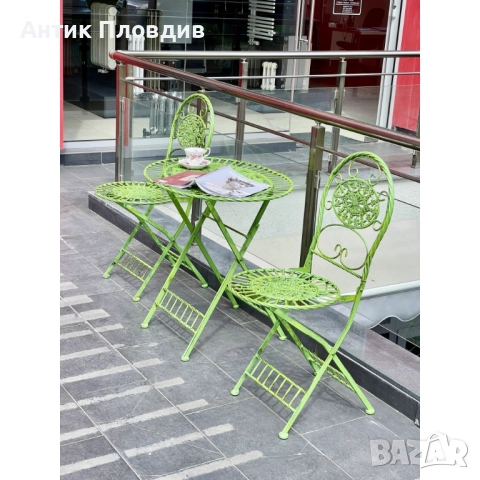 Комплект за веранда зелен