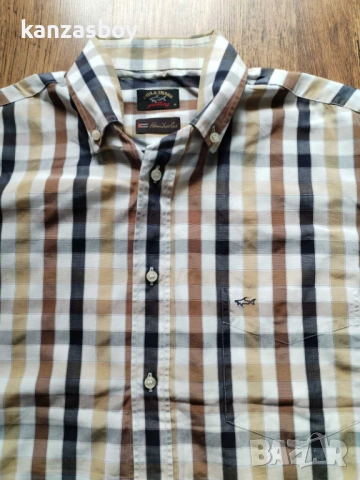 PAUL & SHARK - страхотна мъжка риза КАТО НОВА ХЛ, снимка 2 - Ризи - 53965291