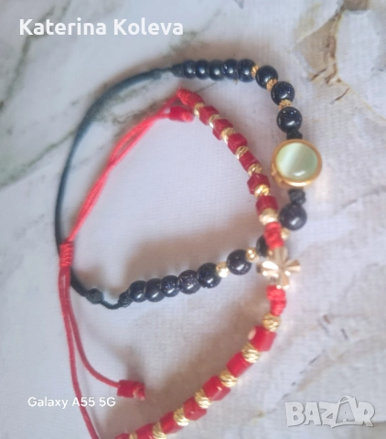 Гривна със златни14к топчета, снимка 6 - Бижутерийни комплекти - 52793490