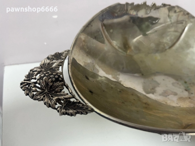 Сребърна фруктиера – проба 800 – масивно сребро, снимка 6 - Други - 52844930