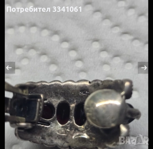 Стара сребърна висулка и обеци , снимка 6 - Антикварни и старинни предмети - 52920562