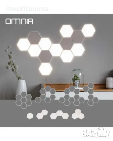 Модулен TOUCH LED панел тип „Honeycomb“, снимка 4 - Друга електроника - 48458194